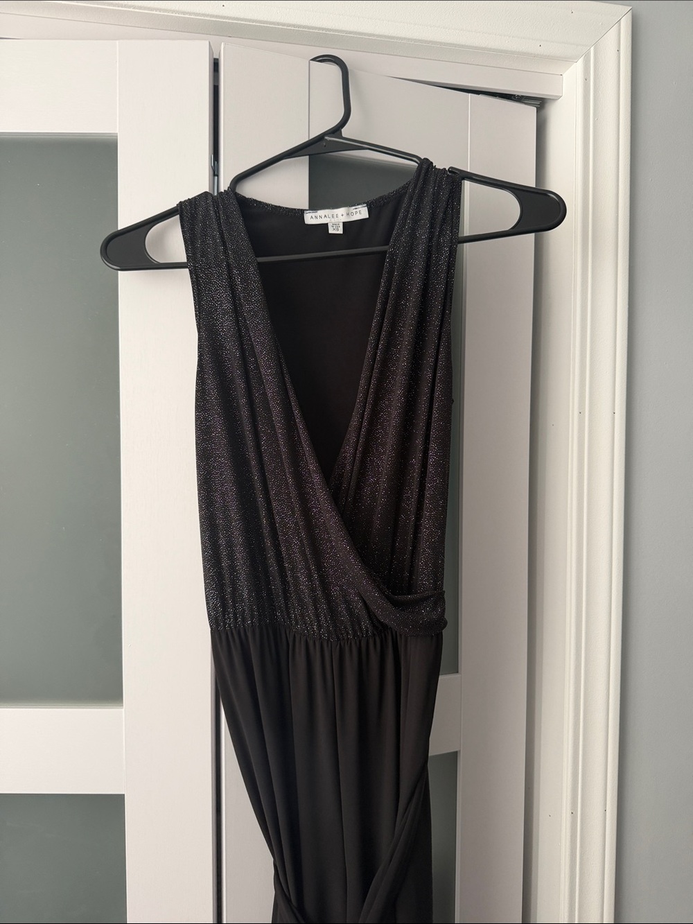 Black Shimmer Jumpsuit